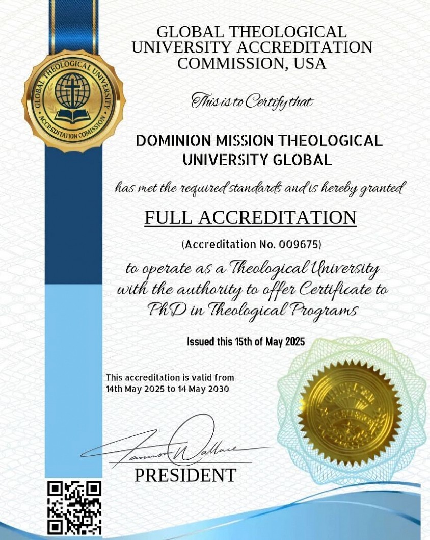 These are Private/Faith-based Accreditation relationships and not Government Accreditation